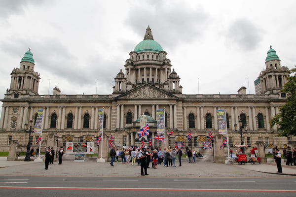 belfast city hall in the centre of belfas