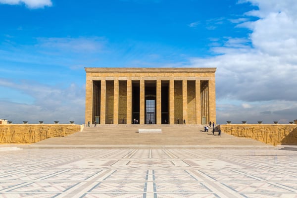 anitkabir mausoleum of ataturk ankara turkey in a beautiful