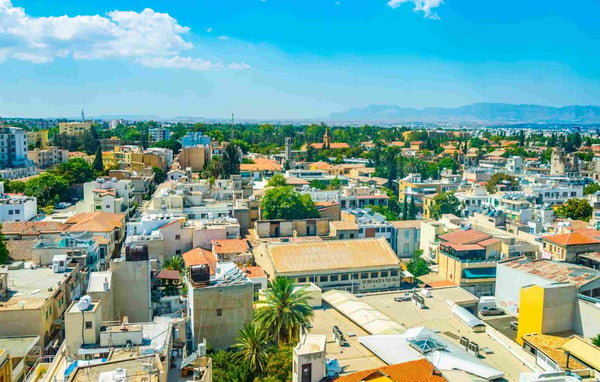  Aerial view of Nicosia Cyprus 