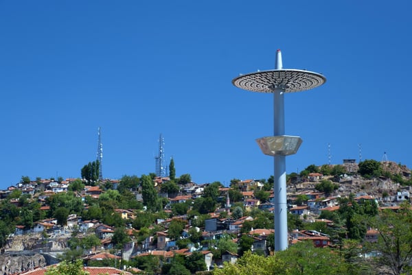 Ankara capital of Turkey with Lighting 