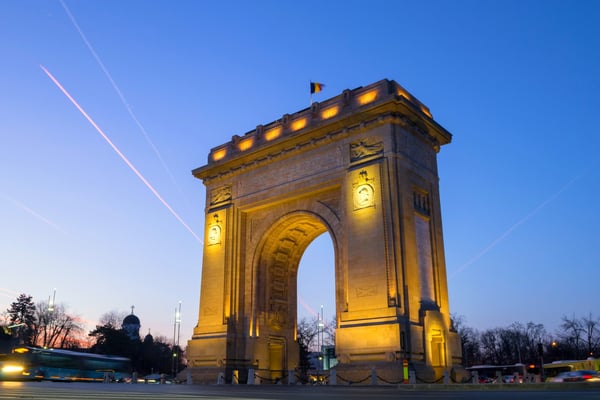 Arch of Triumph in Bucharest Romania