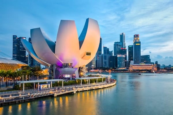 Art Science Museum on Marina Bay in Singapore