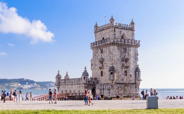 Belem Tower on the Tagus River in Lisbon Portugal