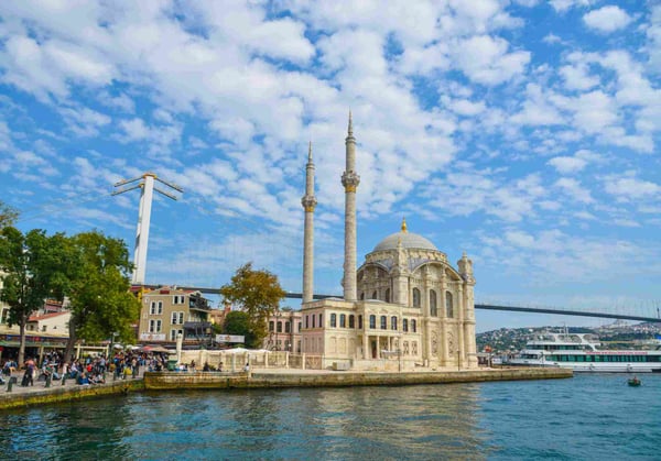 Bosphorus bridge in Besiktas