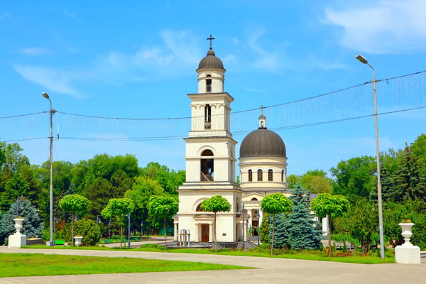 Central Cathedral of Chisinau Capital City of Moldova 