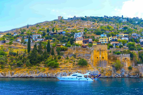  Coast of Alanya with Old Tower Turkey 