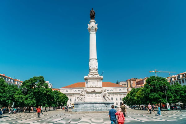 Column Of Pedro IV in lisbon portugal