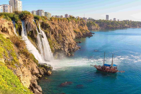Duden waterfall in Antalya