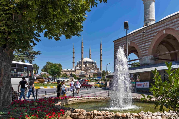 Eski Camii Mosque in city of Edirne