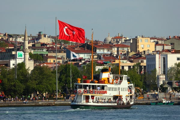 Ferry in Istanbul Turkey