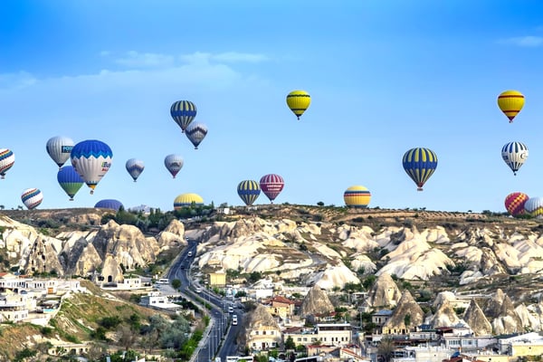 Flying balloons in Goreme