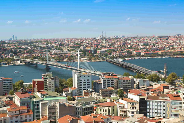  Galata tower to Golden Horn Istanbul 