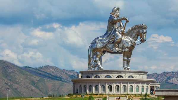 Genghis Khan Statue in Terelj National Park Mongolia
