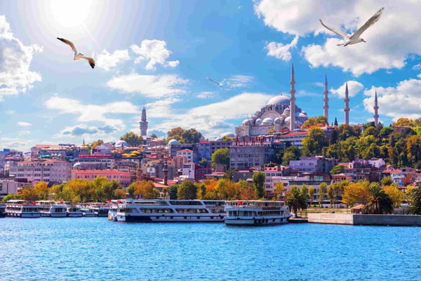 Golden Horn inlet Istanbul Turkey