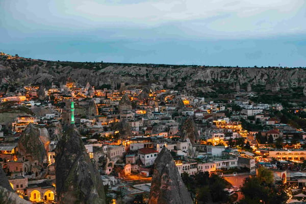 Goreme in Cappadocia in Turkey