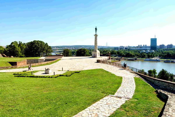 Kalemegdan Park in Belgrade Fortress Serbia