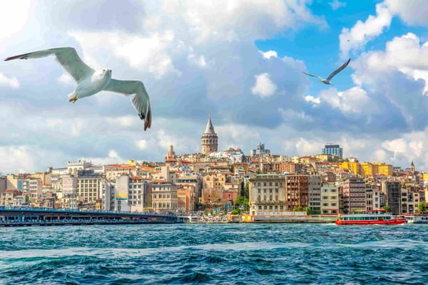 Karakoy district and Golden Horn