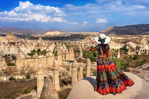 Love Valley in Cappadocia Turkey