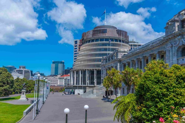 New Zealand Parliament Buildings in Wellington