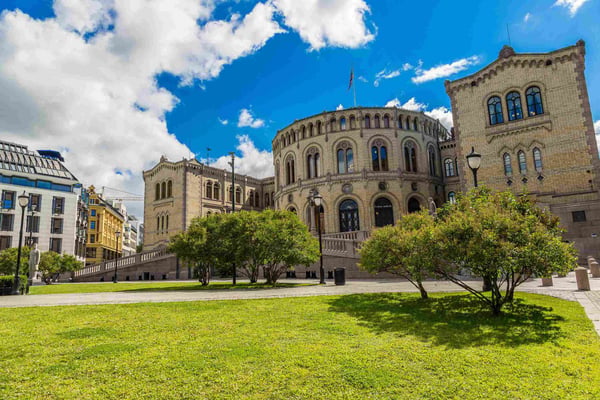 Oslo parliament in Norway in Oslo