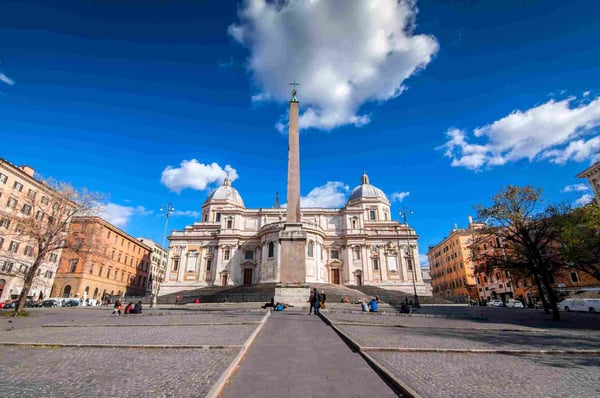 Piazza Dell Esquilino and Santa Maria Maggiore Basilica in Rome