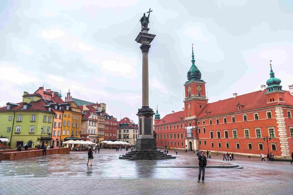 Royal Castle and Sigismund Column in Warsaw