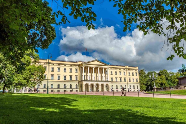 Royal Palace in Oslo Norway