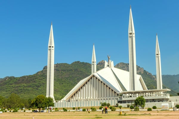 Shah Faisal Mosque in Islamabad Pakistan
