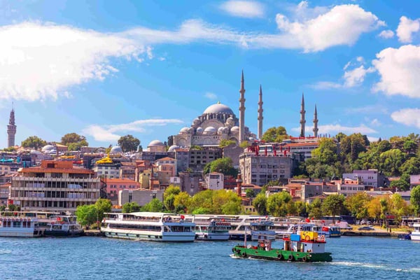 Suleymaniye Mosque on the third hill of Istanbul