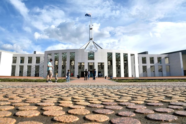 Tourist at Parliament house