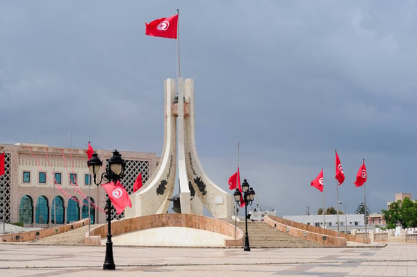 Tunis main square Kasbah square