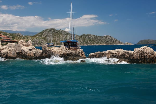 Turkish coast at Kemer region
