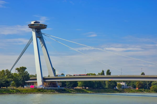 UFO tower restaurant in Bratislava