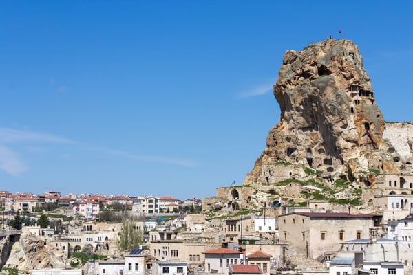 Uchisar Castle in Cappadocia