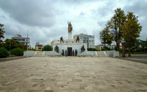 View on The Liberty Monument nicosia 