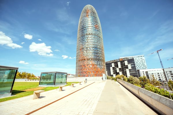 agbar tower in barcelona