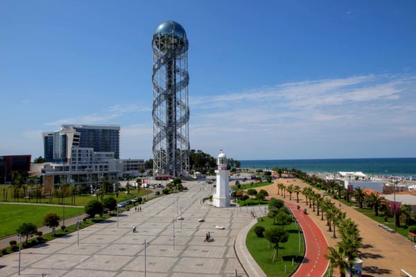 alphabetic tower in bataumi 