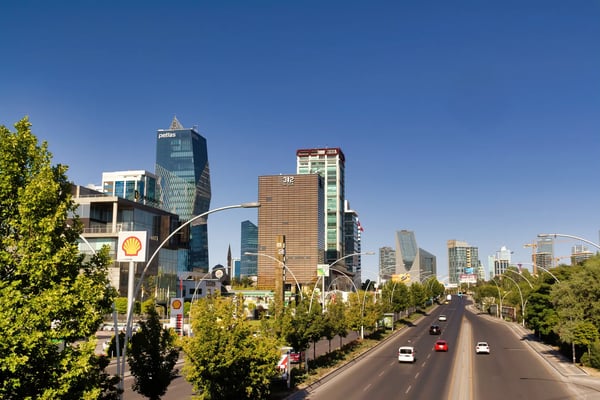 an image from the modern public housing areas in ankara