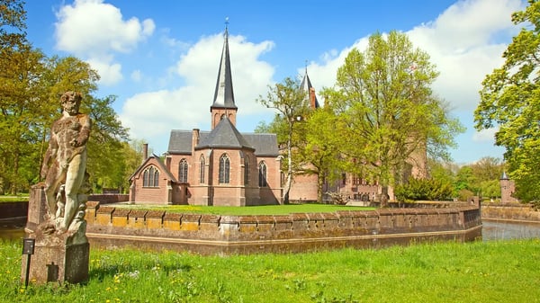 ancient de haar castle near utrecht netherlands
