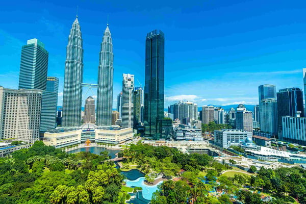 architecture building exterior in Kuala Lumpur city