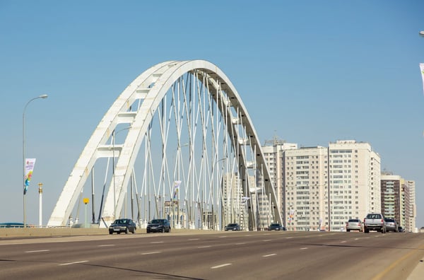 arkhar bridge in nur sultan