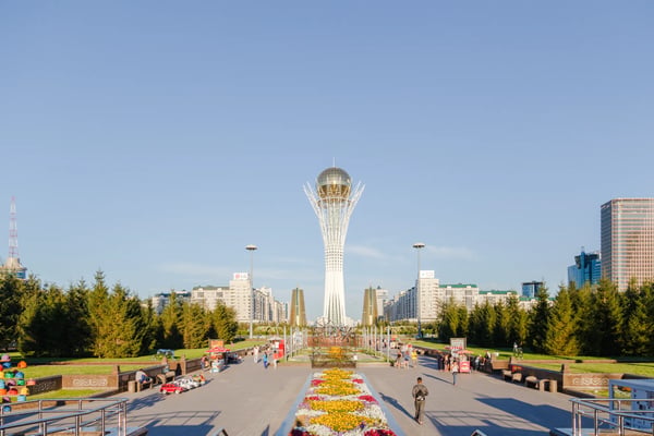 astana kazakhstan the center of the new astana baiterek