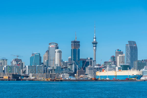 auckland new zealand skyline of auckland new zealand 