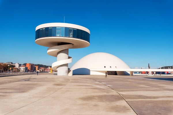 aviles spain niemeyer center building in aviles is a cultural center designed