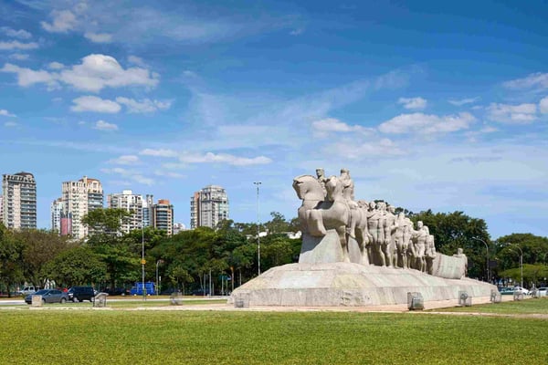 bandeiras monument in Ibirapuera park 