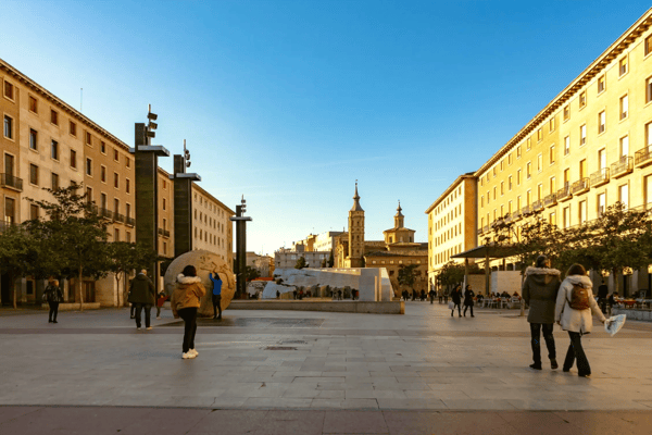 basilica de nuestra senora del pilar cathedral in zaragoza spain