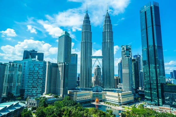 beautiful architecture building exterior in kuala lumpur in malaysia for travel