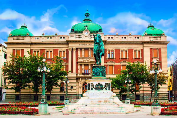 belgrade serbia prince mihailo monument