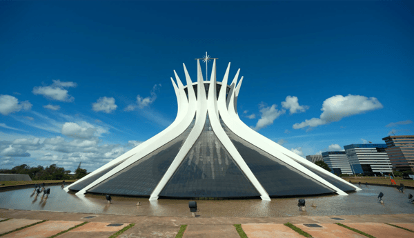 brasilia brazil church and cathedral of brasilia made it by oscar niemeyer