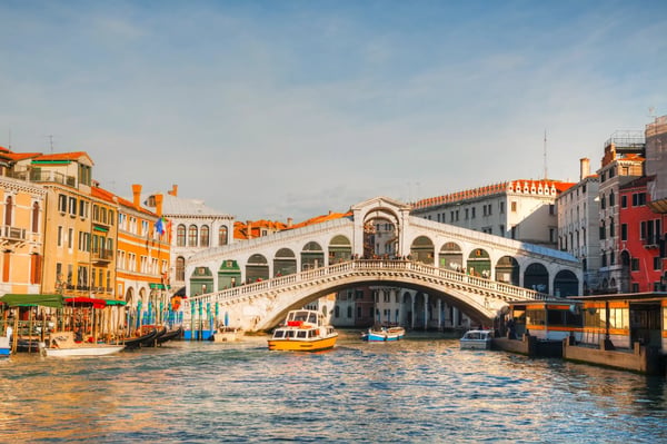 bridges spanning the grand canal in venice
